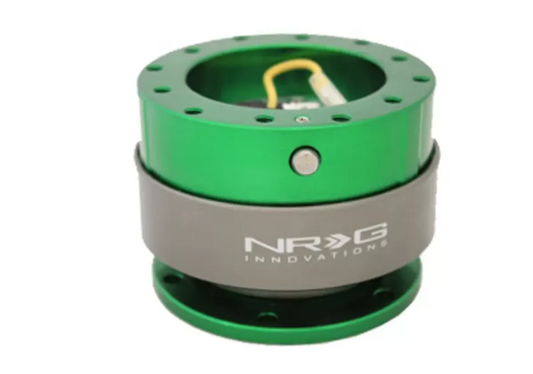 NRG Quick Release Gen 2.0 Green Body Titanium Chrome Ring