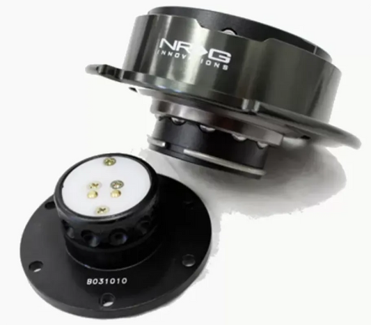 NRG Quick Release Gen 2.5 Black Body Black Chrome Ring
