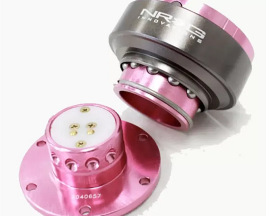 NRG Quick Release Gen 2.0 Pink Body Titanium Chrome Ring