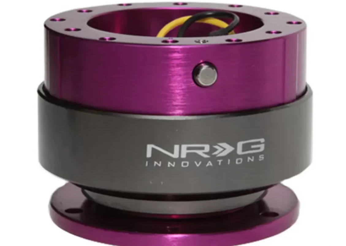 NRG Quick Release Gen 2.0 Purple Body Titanium Chrome Ring