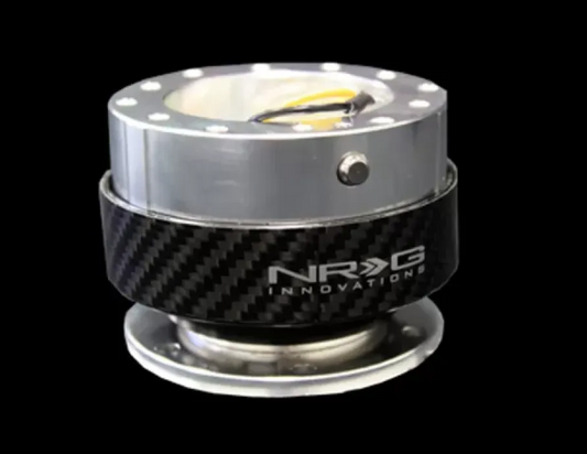 NRG Quick Release Gen 1.0 Silver with Carbon Fiber