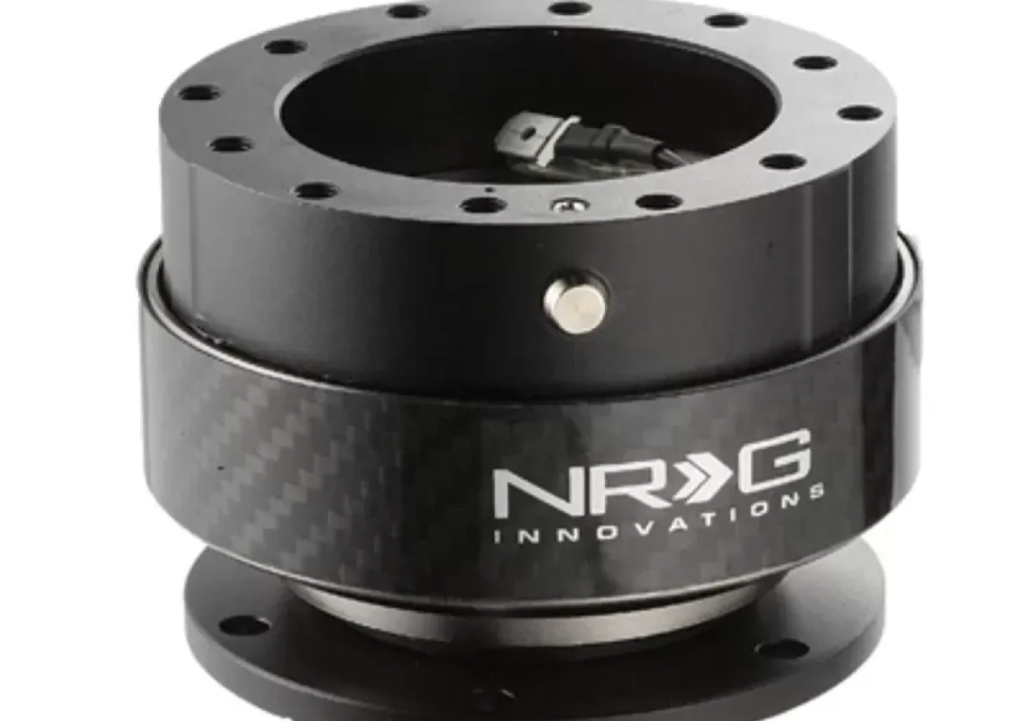 NRG Quick Release Gen 2.0 Black Body Black Carbon Fiber Ring