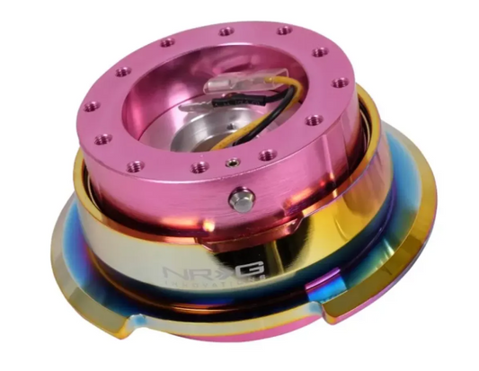 NRG Quick Release Gen 2.8 Pink Body Neo Chrome Ring