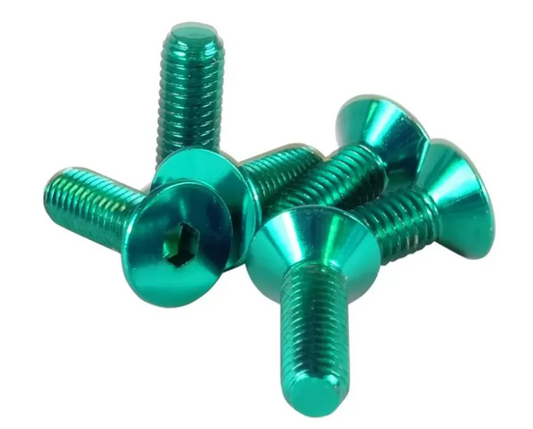 NRG Steering Wheel Screw Kit Upgrade Green Conical