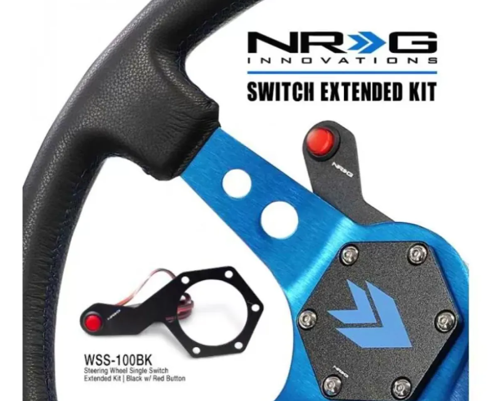 NRG Steering Single Switch Extended Kit Black