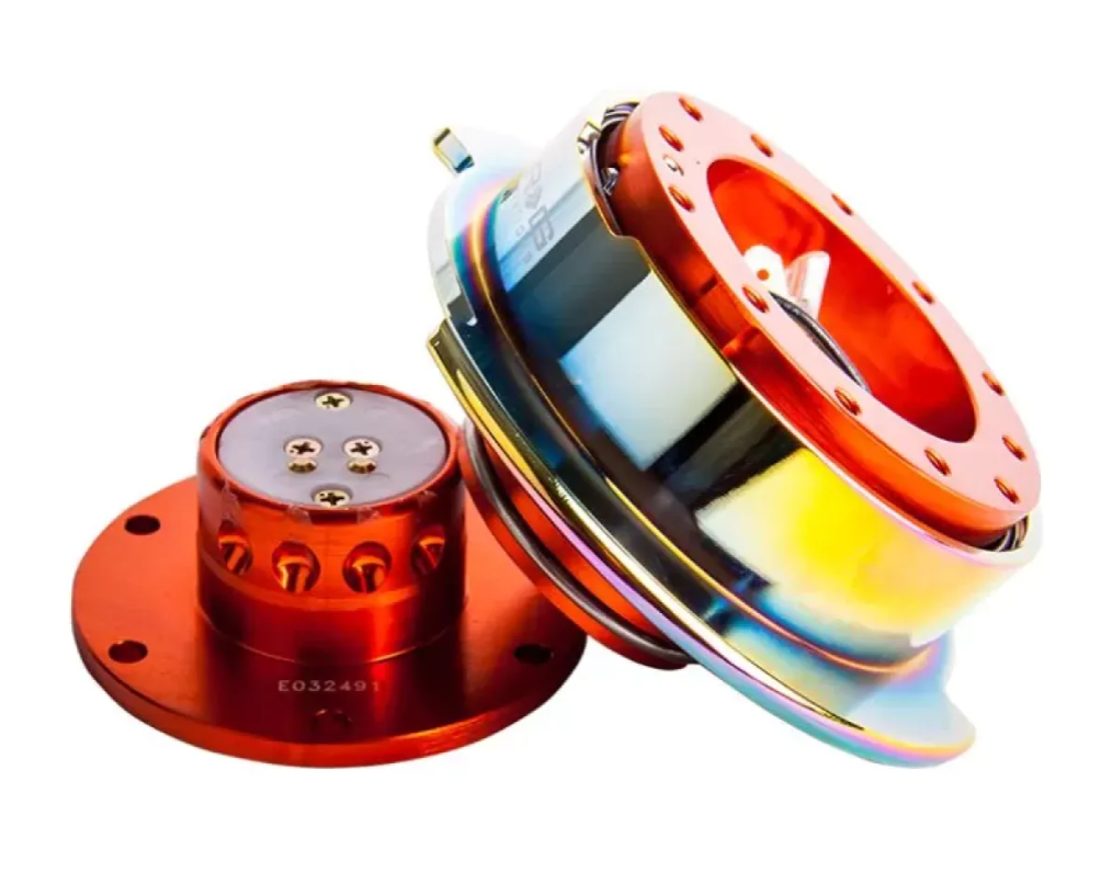 NRG Quick Release Gen 2.5 Orange Body Neo Chrome Ring