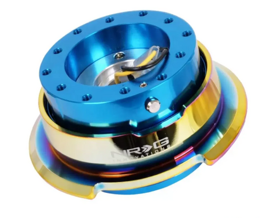 NRG Quick Release Gen 2.8 Blue Body Neo Chrome Ring