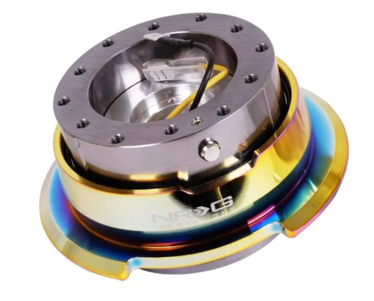 NRG Quick Release Gen 2.8 Gun Metal Body Neo Chrome Ring