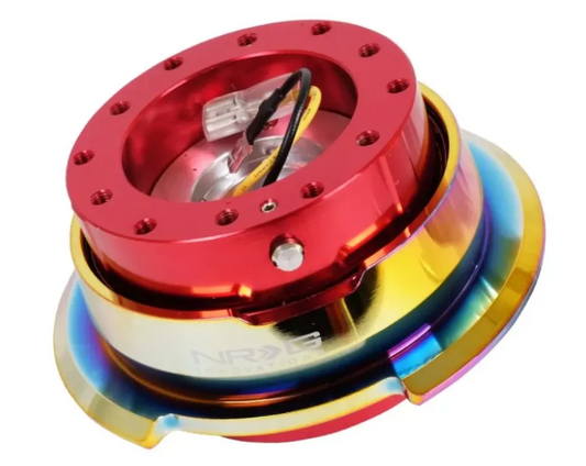 NRG Quick Release Gen 2.8 Red Body Neo Chrome Ring