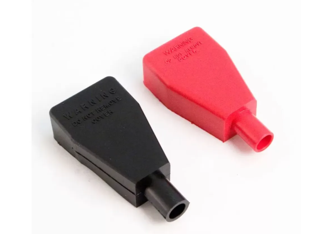 Braille 203 Braille Battery Positive Negative Rubber Terminal Covers Red Black