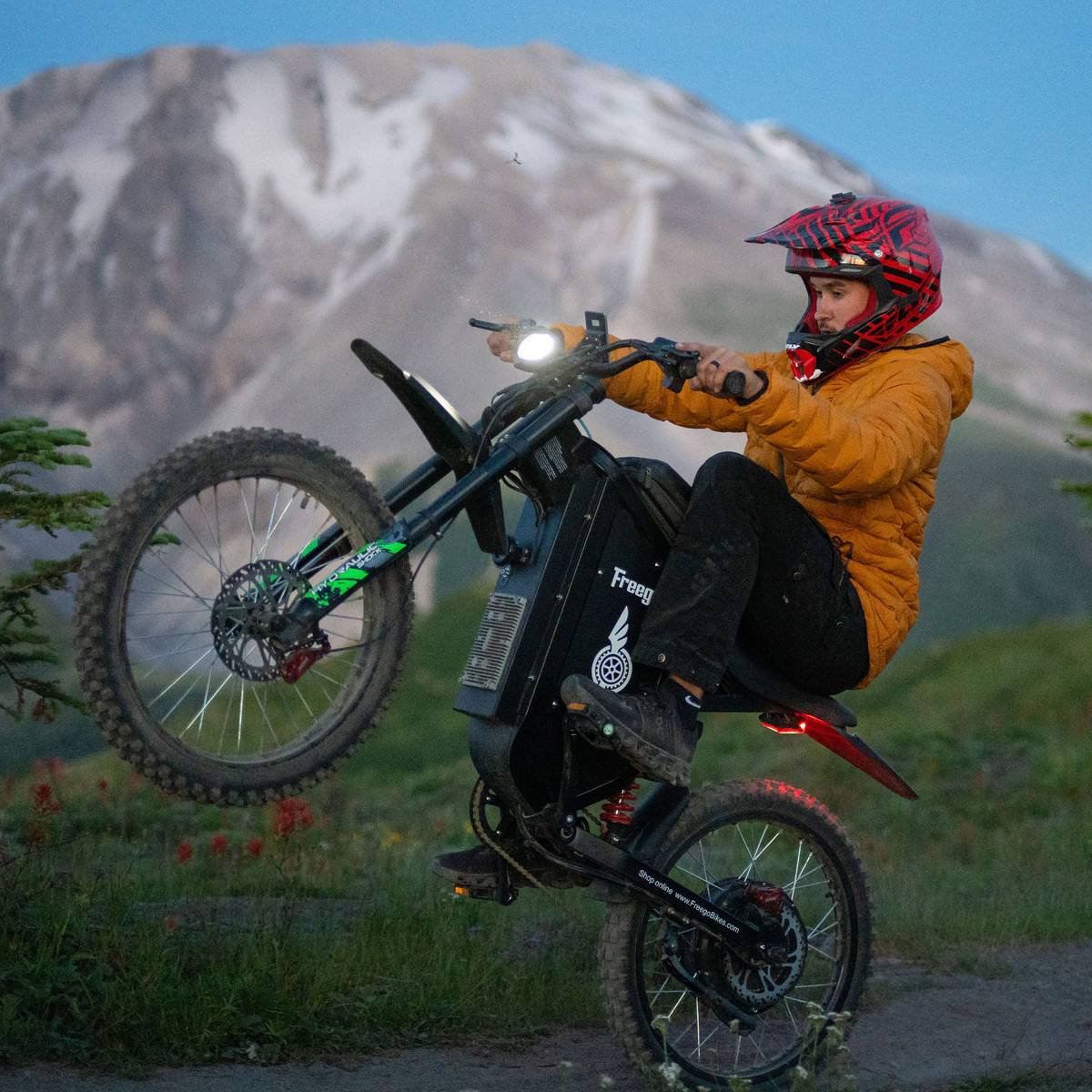 Freego USA All-Terrain Electric Dirt Bike with Pedals