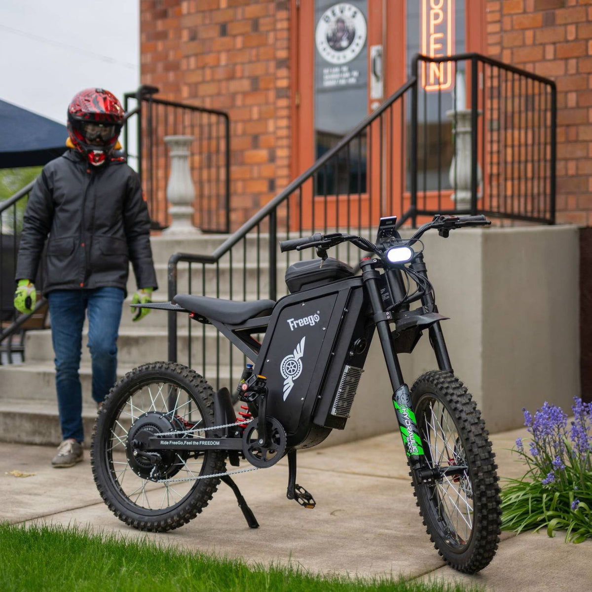 Freego USA All-Terrain Electric Dirt Bike with Pedals