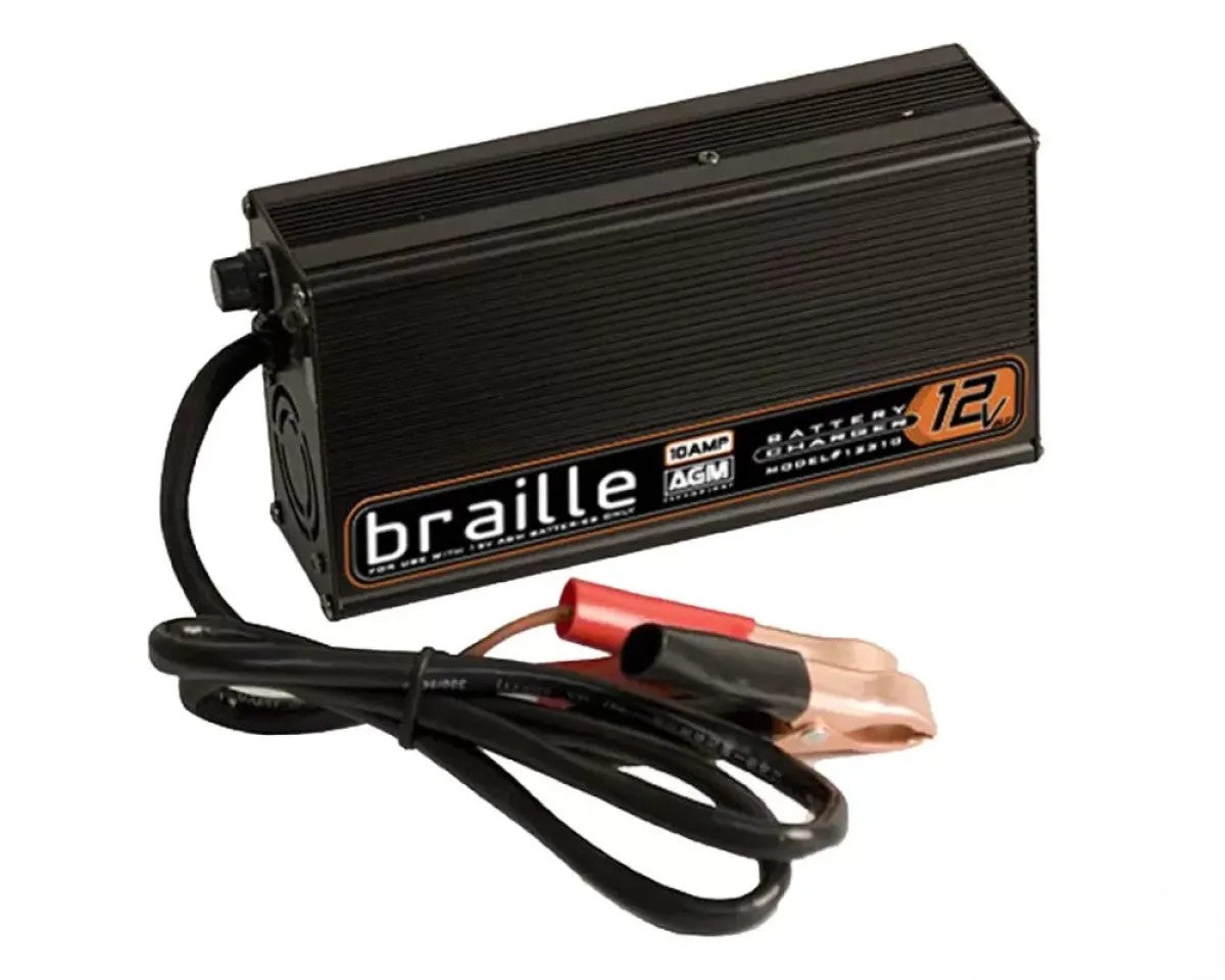 Braille 12 Volt 6 Amp AGM Battery Charger with Reverse Polarity Protection