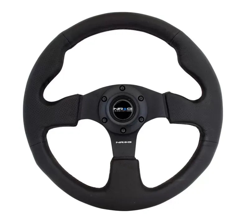 NRG RST-012R Reinforced Leather Steering Wheel Red Stitch