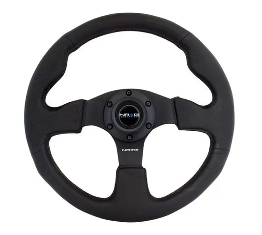 NRG RST-012R Reinforced Leather Steering Wheel Red Stitch