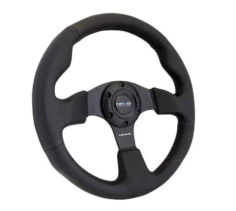 NRG RST-012R Reinforced Leather Steering Wheel Red Stitch