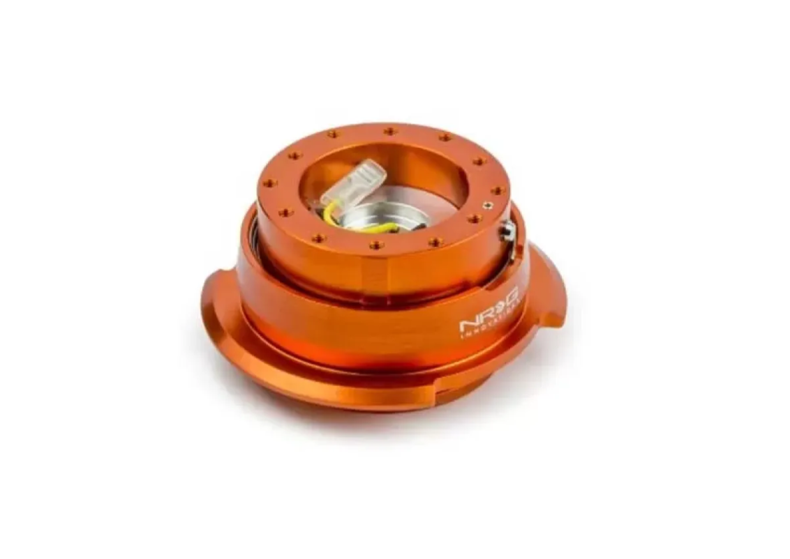 NRG Quick Release Gen 2.8 Orange Body Titanium Chrome Ring