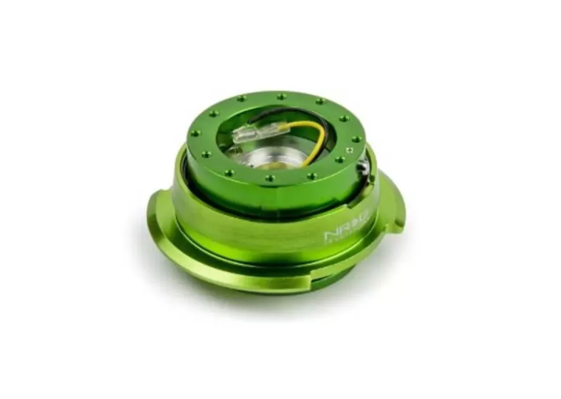 NRG Quick Release Gen 2.8 Green Body Titanium Chrome Ring
