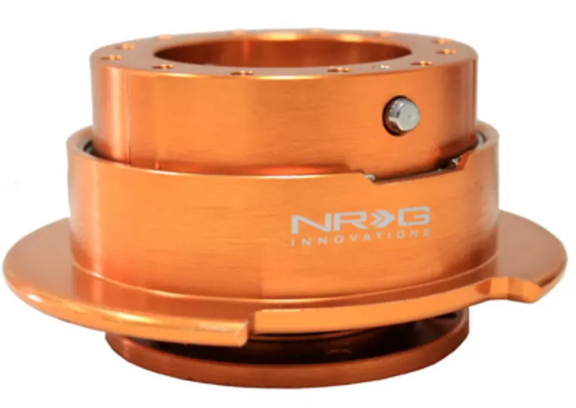 NRG Quick Release Gen 2.5 Orange Body Titanium Chrome Ring