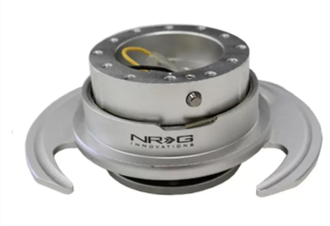NRG Quick Release Gen 3.0 Silver Body Silver Ring With Handles