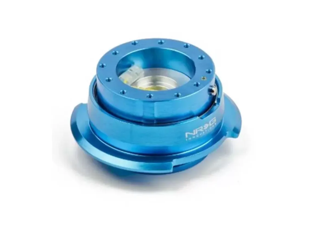 NRG Quick Release Gen 2.8 New Blue Body Titanium Chrome Ring