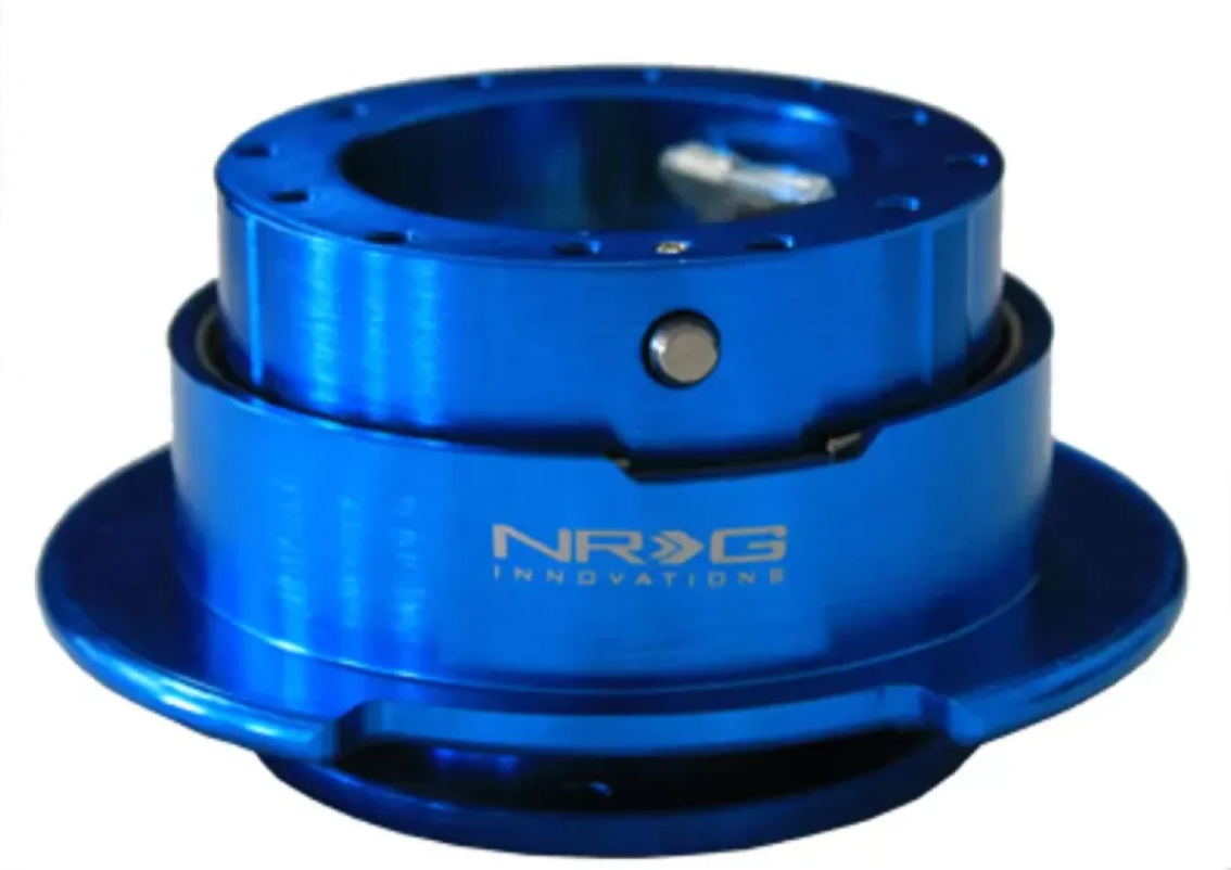 NRG Quick Release Gen 2.5 New Blue Body Titanium Chrome Ring