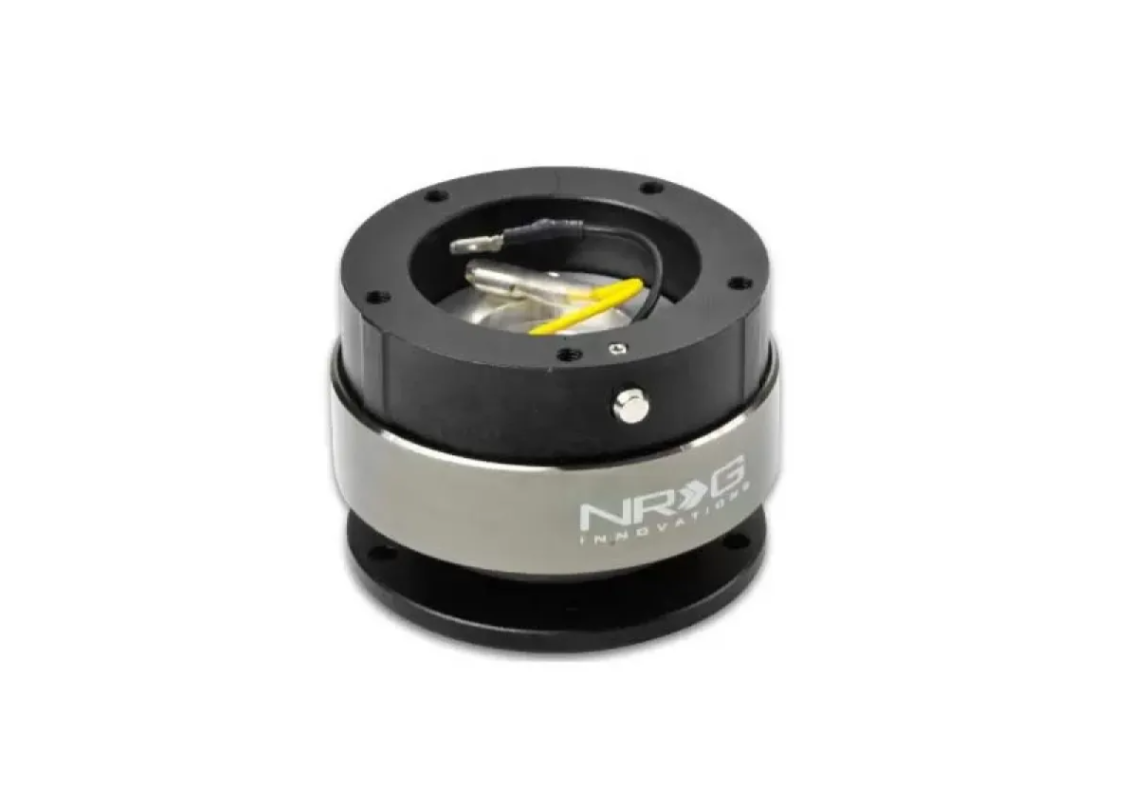NRG Quick Release Gen 2.0 5-Hole Black Body Titanium Chrome Ring