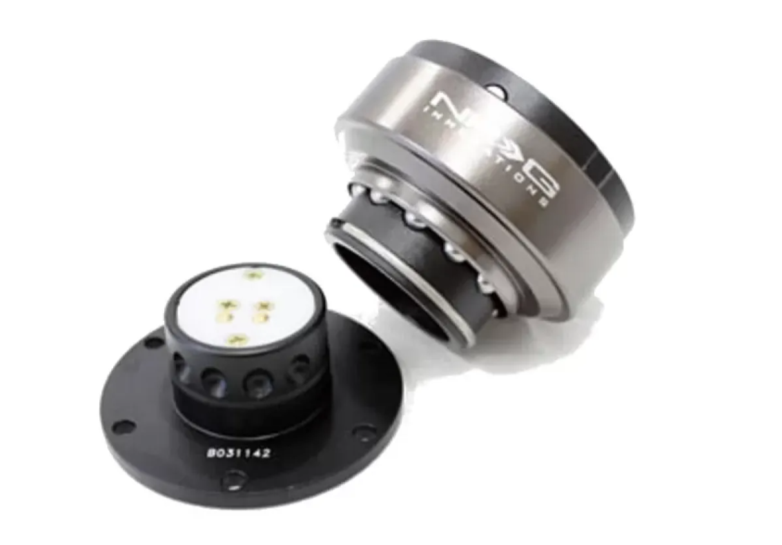 NRG Quick Release Gen 2.0 5-Hole Black Body Titanium Chrome Ring