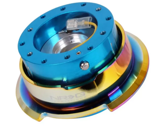 NRG Quick Release Gen 2.8 New Blue Body Neo Chrome Ring