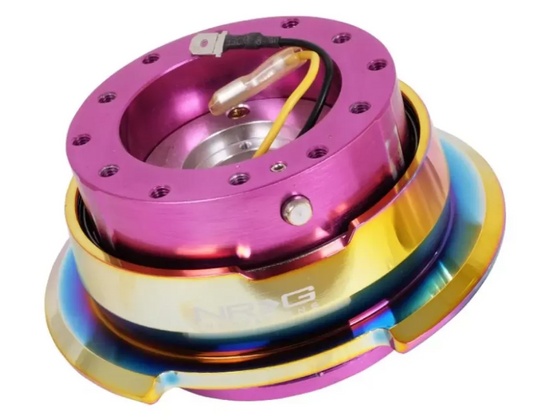 NRG Quick Release Gen 2.8 Purple Body Neo Chrome Ring