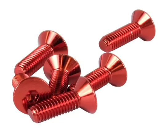 NRG Steering Wheel Screw Kit Upgrade Red Conical