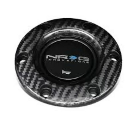 NRG Steering Wheel Horn Button Ring Black Carbon Fiber