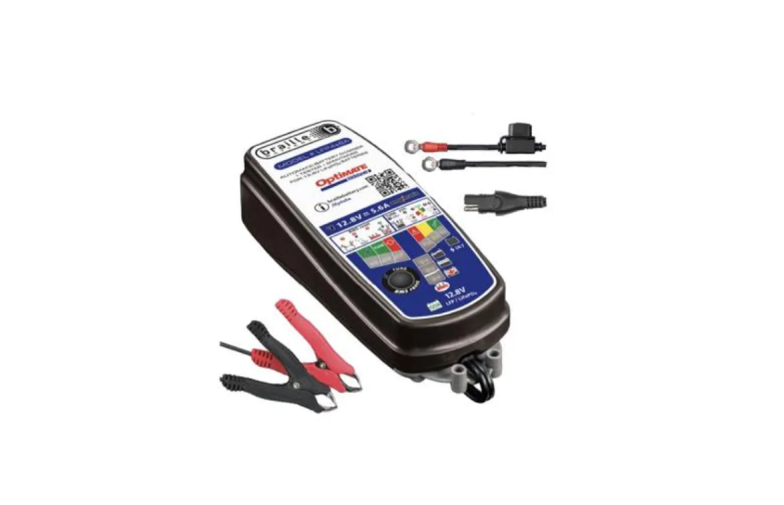 Braille Battery 12V 6 Amp Lithium Charger with Microprocessor Control and LED Indicator