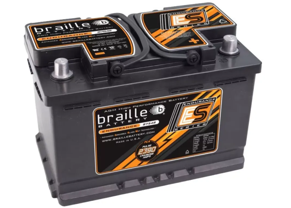 Braille Battery Advanced AGM Battery 2390 Amp Right Positive 11 x 7 x 8 Inch