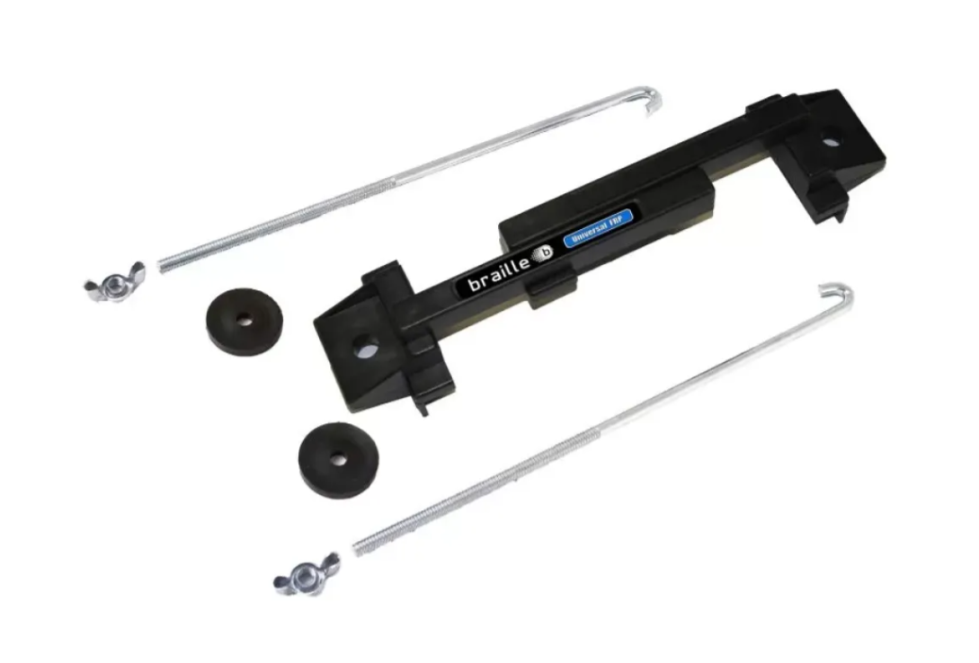 Braille FRP Adjustable Battery Mount with 10" J-Hooks for Batteries Under 5 Inches Tall