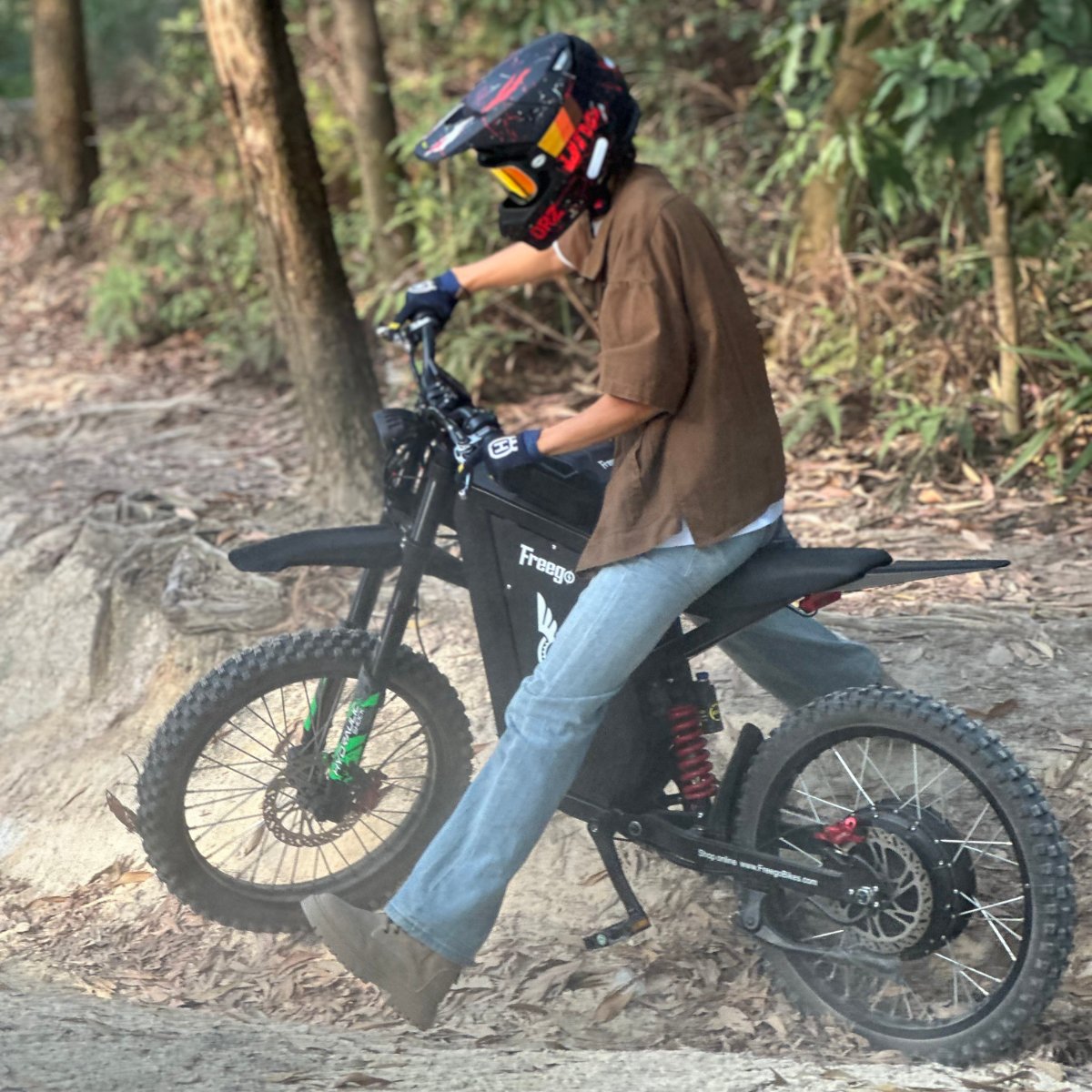 Freego USA All-Terrain Electric Dirt Bike with Pedals