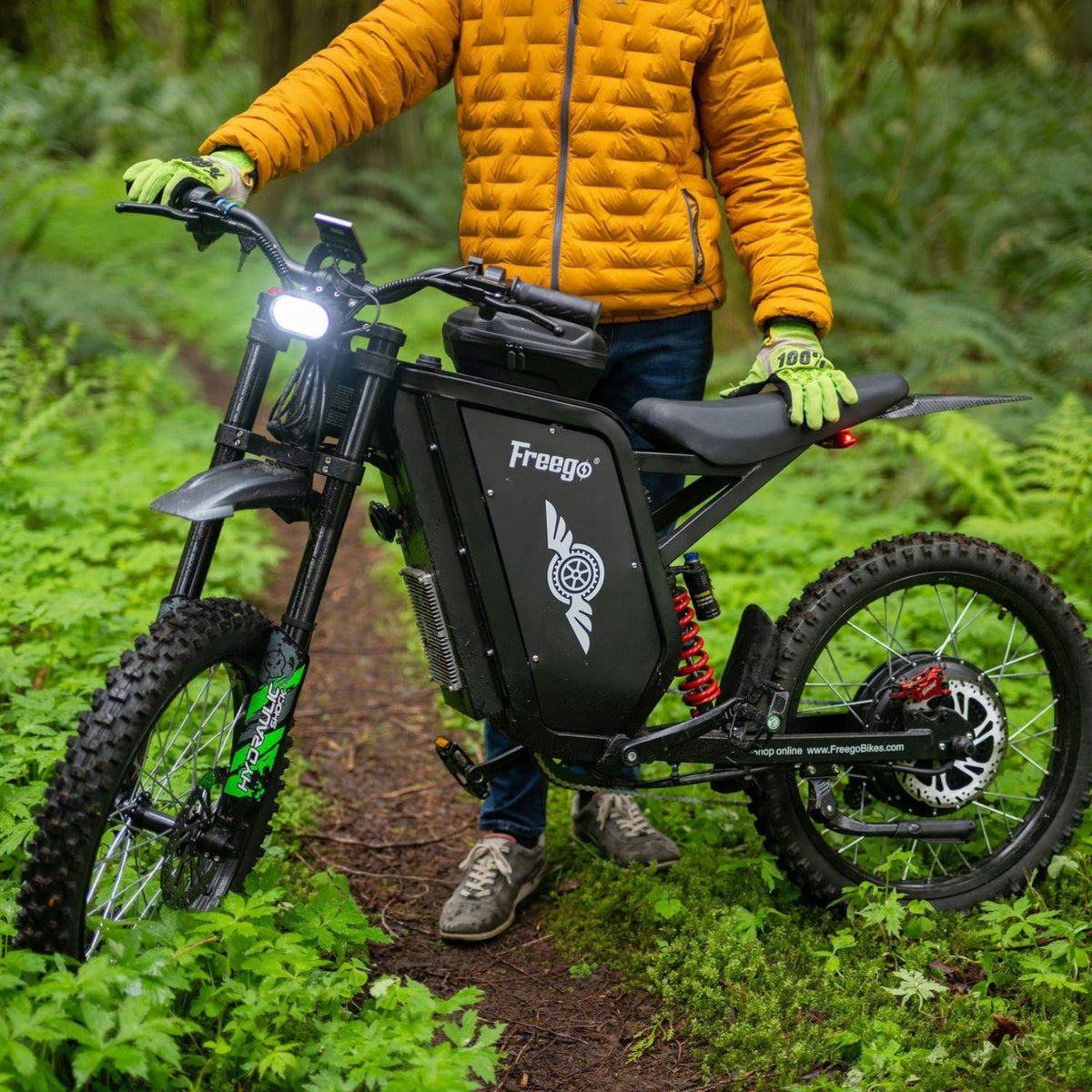 Freego USA All-Terrain Electric Dirt Bike with Pedals