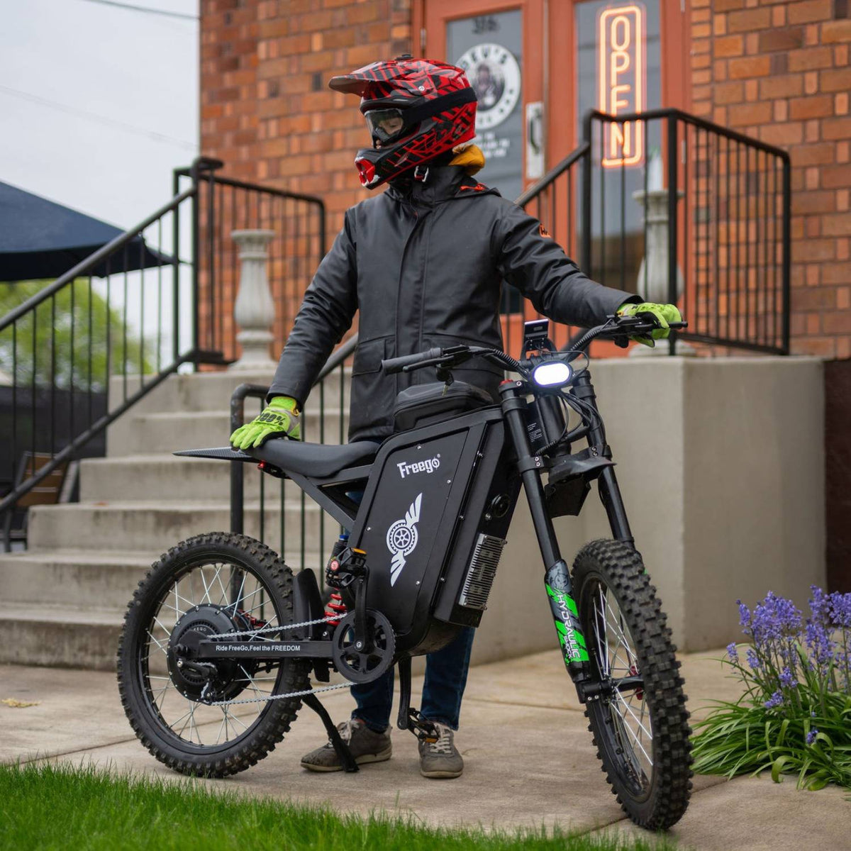 Freego USA All-Terrain Electric Dirt Bike with Pedals